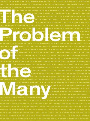 cover image of The Problem of the Many